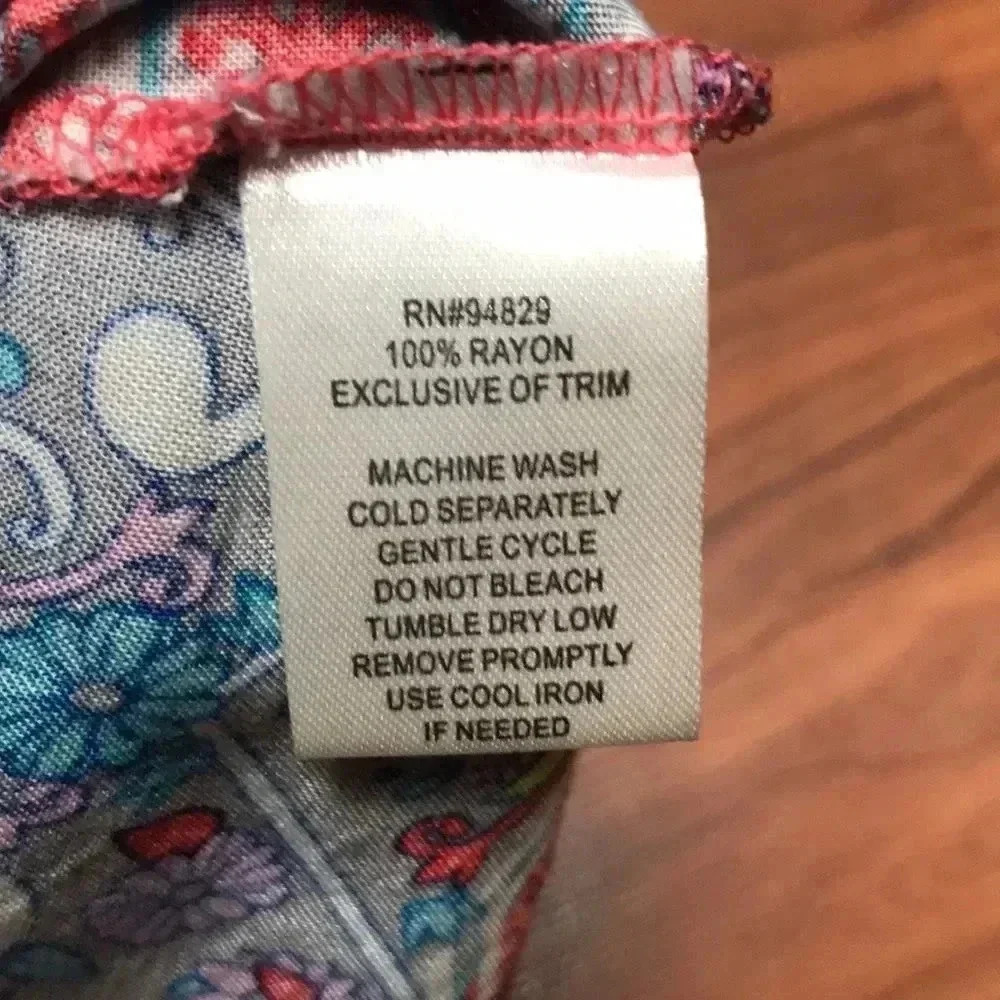 Derek Heart Multi Color Summer Dress, Med - Picture 5 of 6